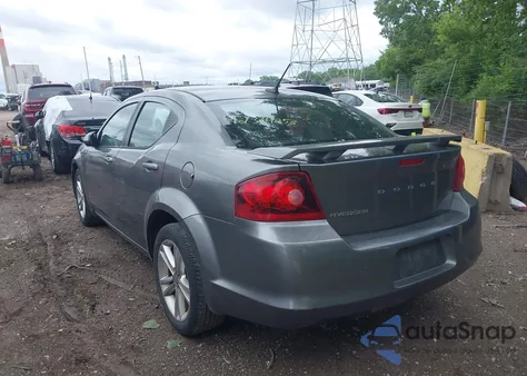 2012 Dodge Avenger Sxt Plus z USA, uszkodzony, nr VIN 1C3CDZEG6CN238703